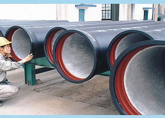 ISO 2531 klassifizieren duktiles Rohr des Eisen-K9 mit dem externen Zink, das Bitumen-Beschichtung kastriert fournisseur